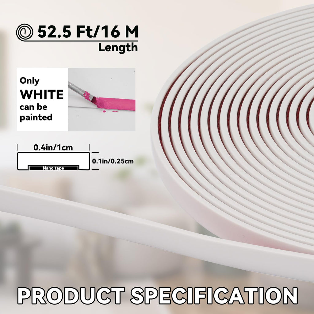 52.5 Ft Peel and Stick , Flexible PVC Trim