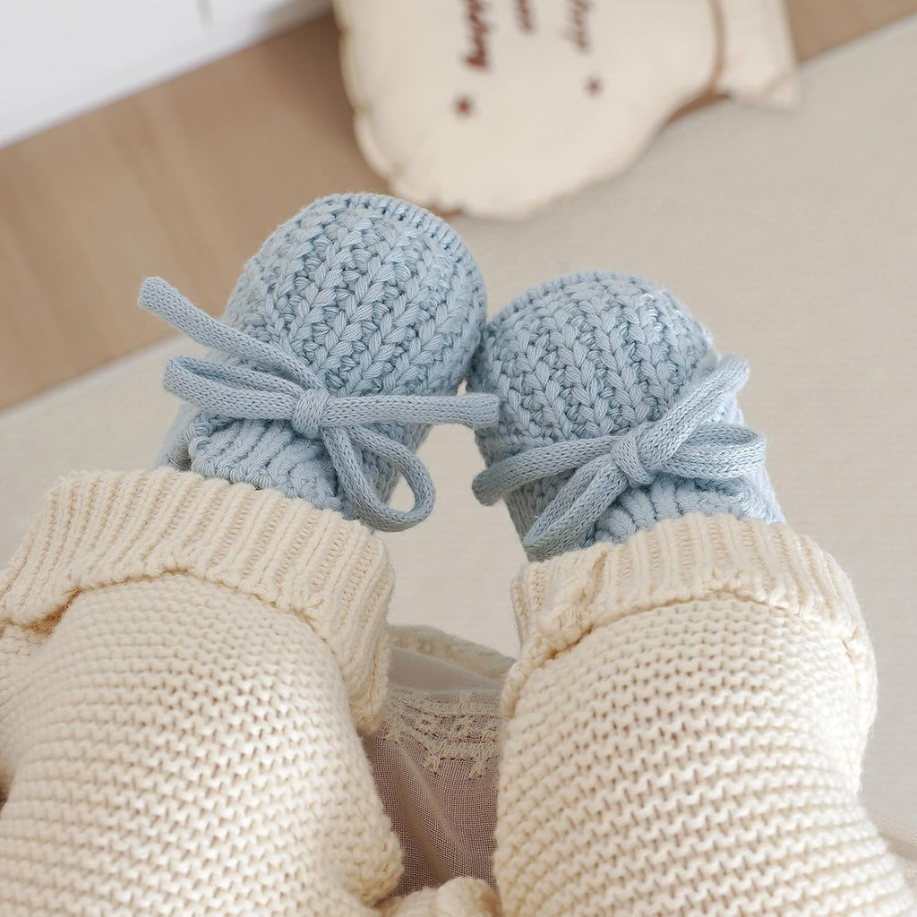 Baby Booties with Hat Set