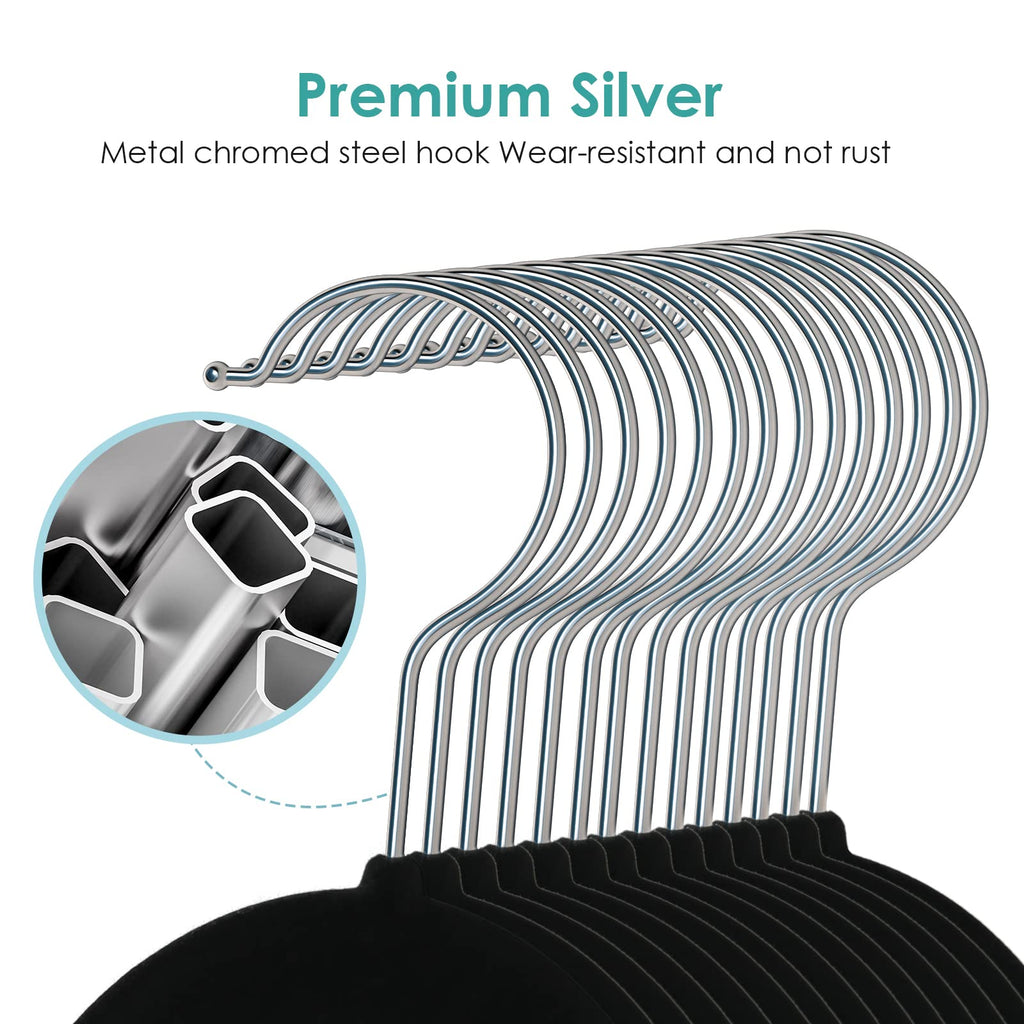 Velvet Hangers Non Slip Felt Hangers, Velvet Clothes Hangers Space Saving