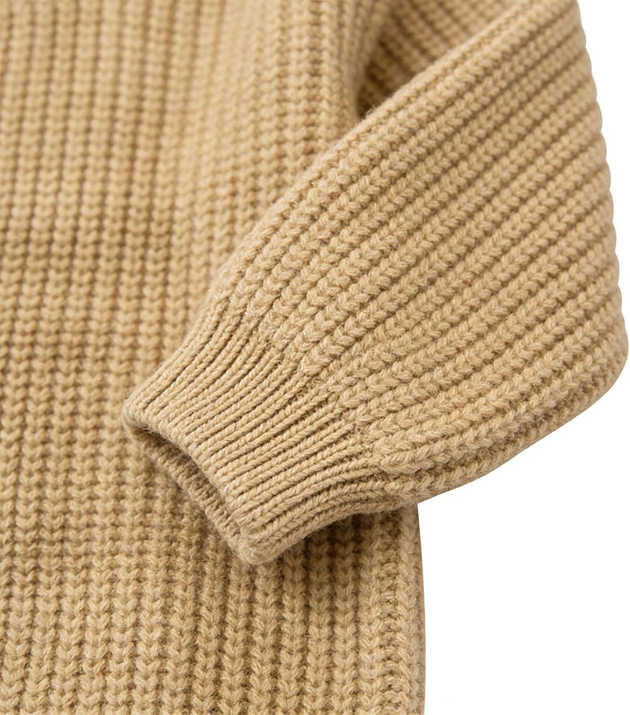 Baby 100% Cotton Knit Romper Winter Long Sleeve Bodysuit