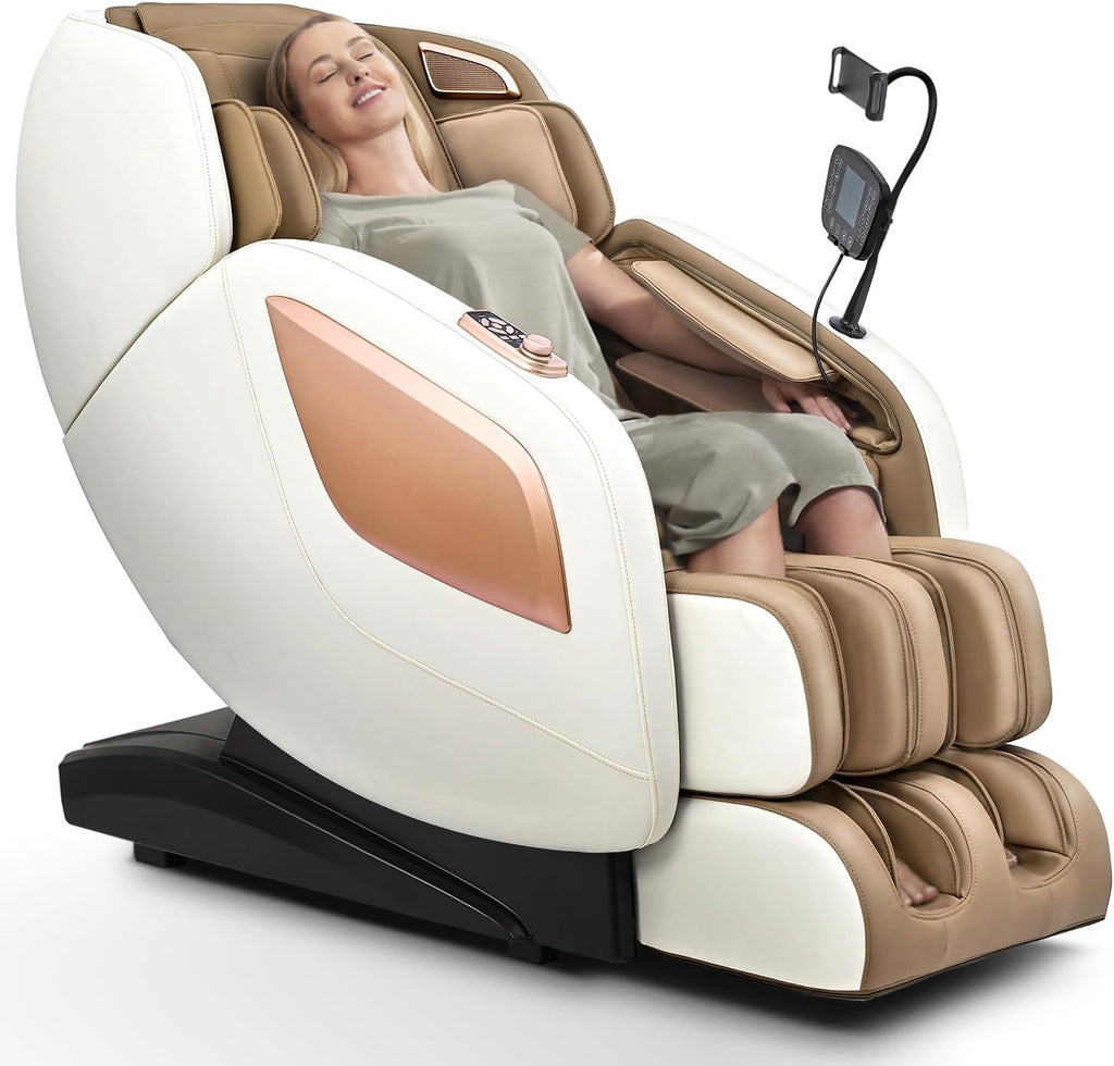 Massage Chair Full Body with Heat, Full Body Zero Gravity Shiatsu Massage Chair, Kneading Recliner w/ 20 Auto Modes