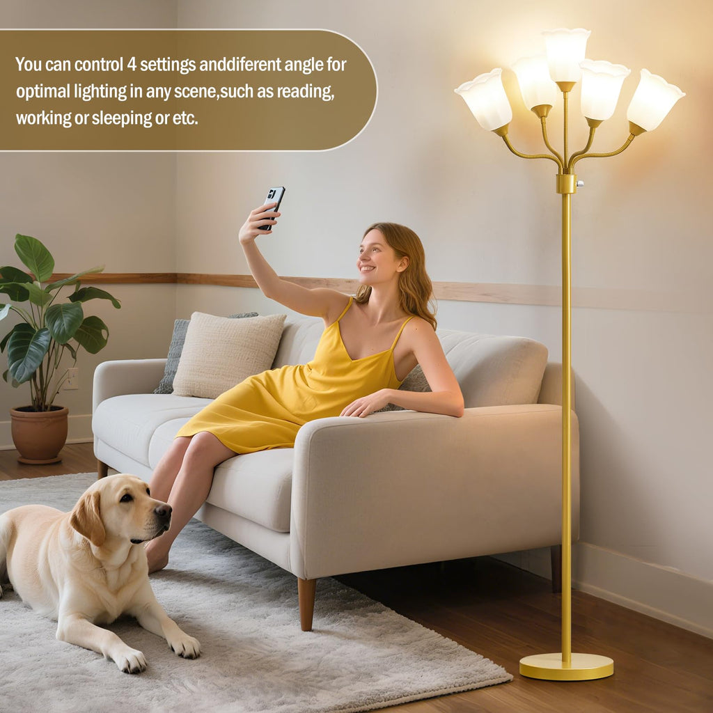 Medusa Floor Lamp, Multi Head Modern Tall Lamp