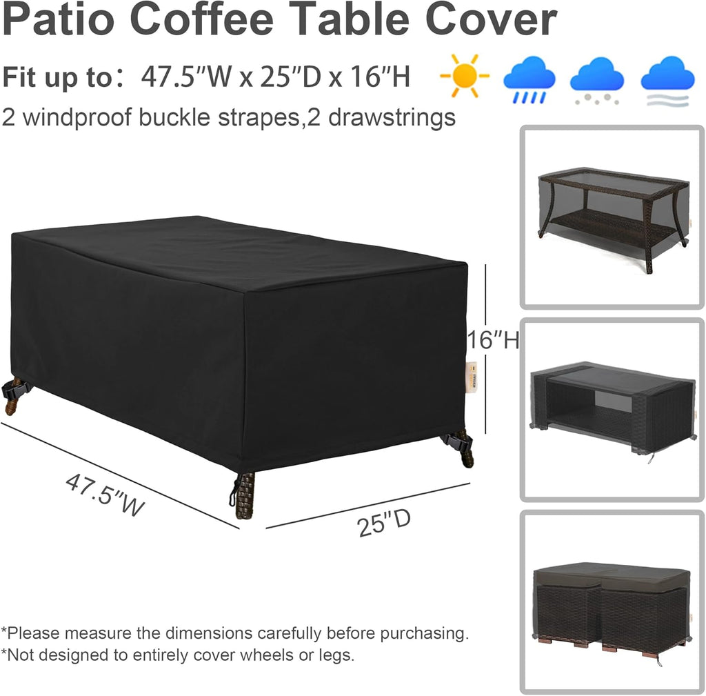 Patio Furniture Covers,Outdoor Furniture Cover Waterproof,Patio Furniture Set Covers for 4 Piece Outdoor Conversation