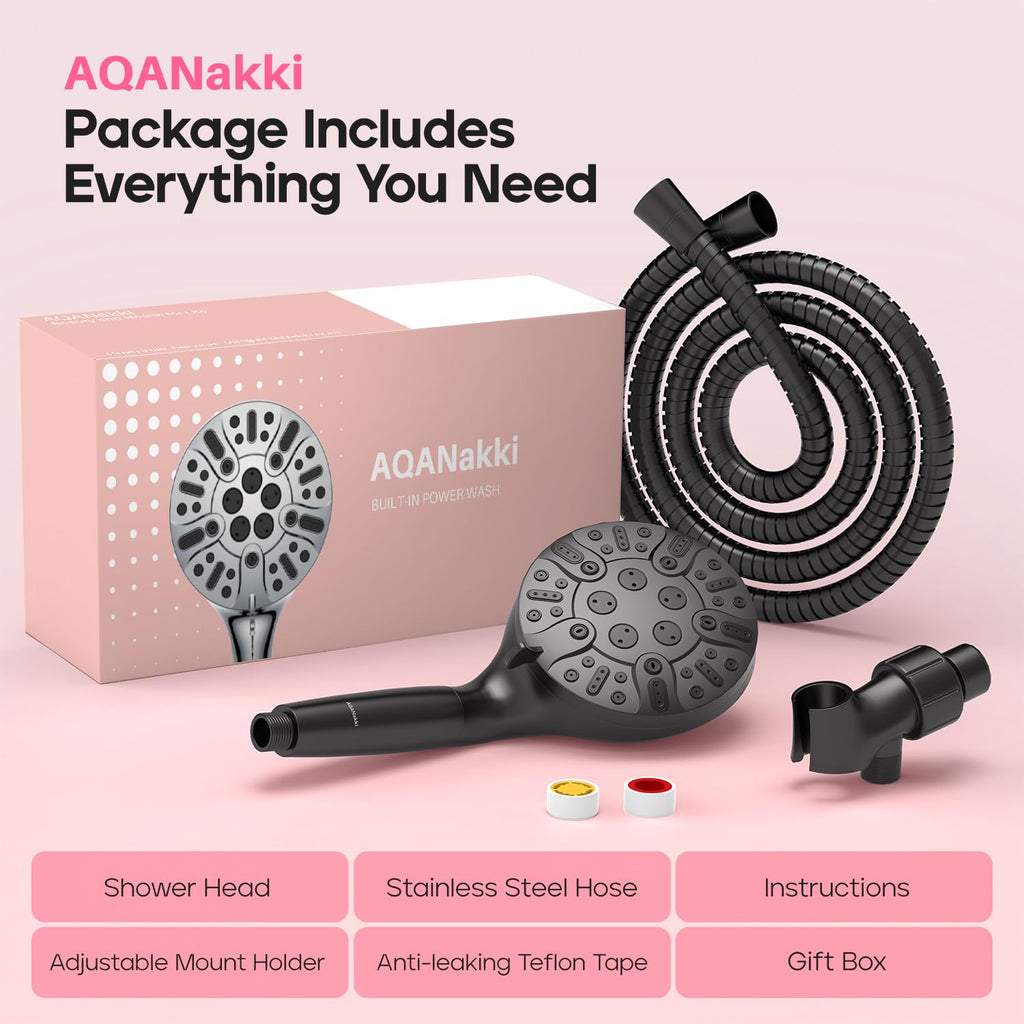 9 Settings Filtered Shower Head with Handheld