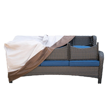 Patio Furniture Covers, Outdoor Waterproof Cover for 3-Seater Sofa and Ottomans, Sectional Couch Chair Table General