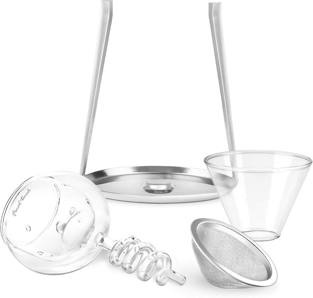 Twister 3-Phase Glass Wine Decanter Aerator & Filter