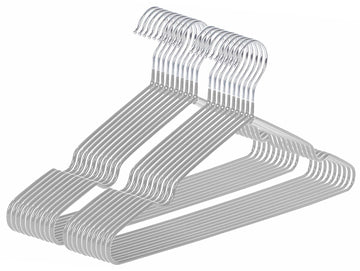 Hangers Non-Slip PVC Coated Ultra-Thin Metal Hangers, 20 Pack Space Saving Clothes Hangers for Closet, 16 inch Wide