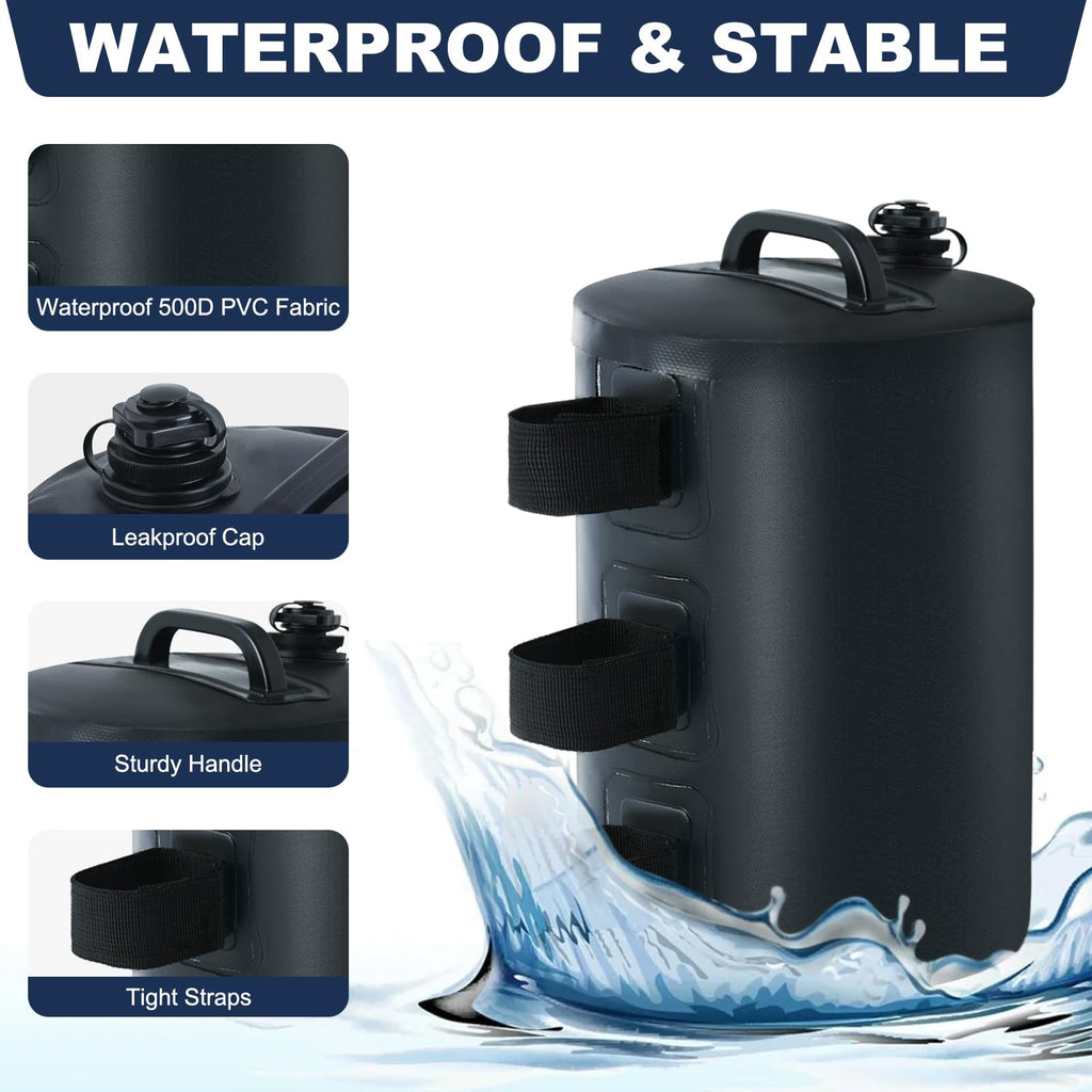 4-Pack of Canopy Water Weight Bag 88lb Black