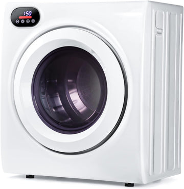 2.65 Cu.Ft Portable Dryer with Exhaust Hose, Clothes Dryer with Four Functions, 1400w Dryer Machine with Stainless