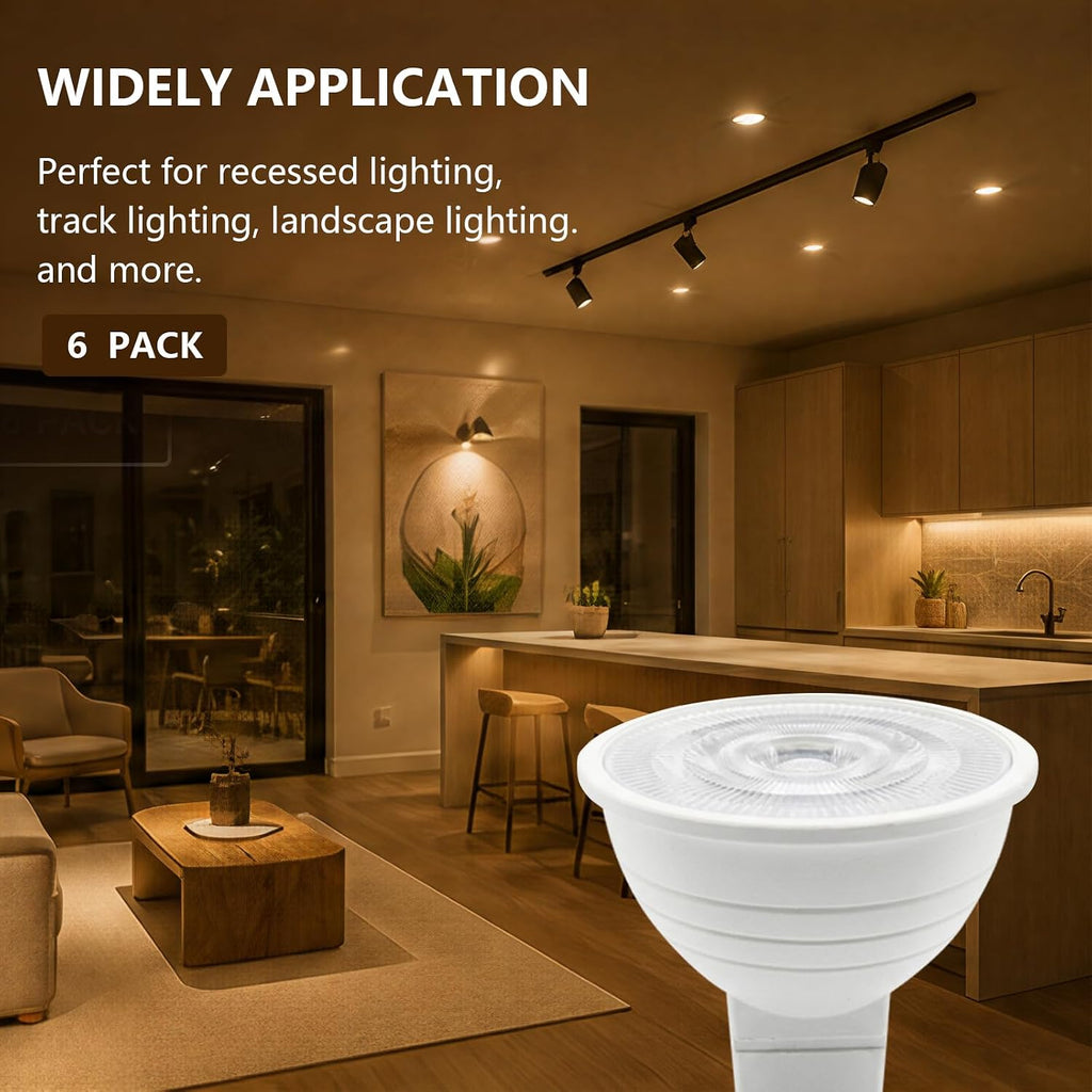 MR16 LED Bulb Dimmable GU5.3 12V 2700K Warm White,Halogen Equivalent, 40° Beam Angle Spotlight for Landscape