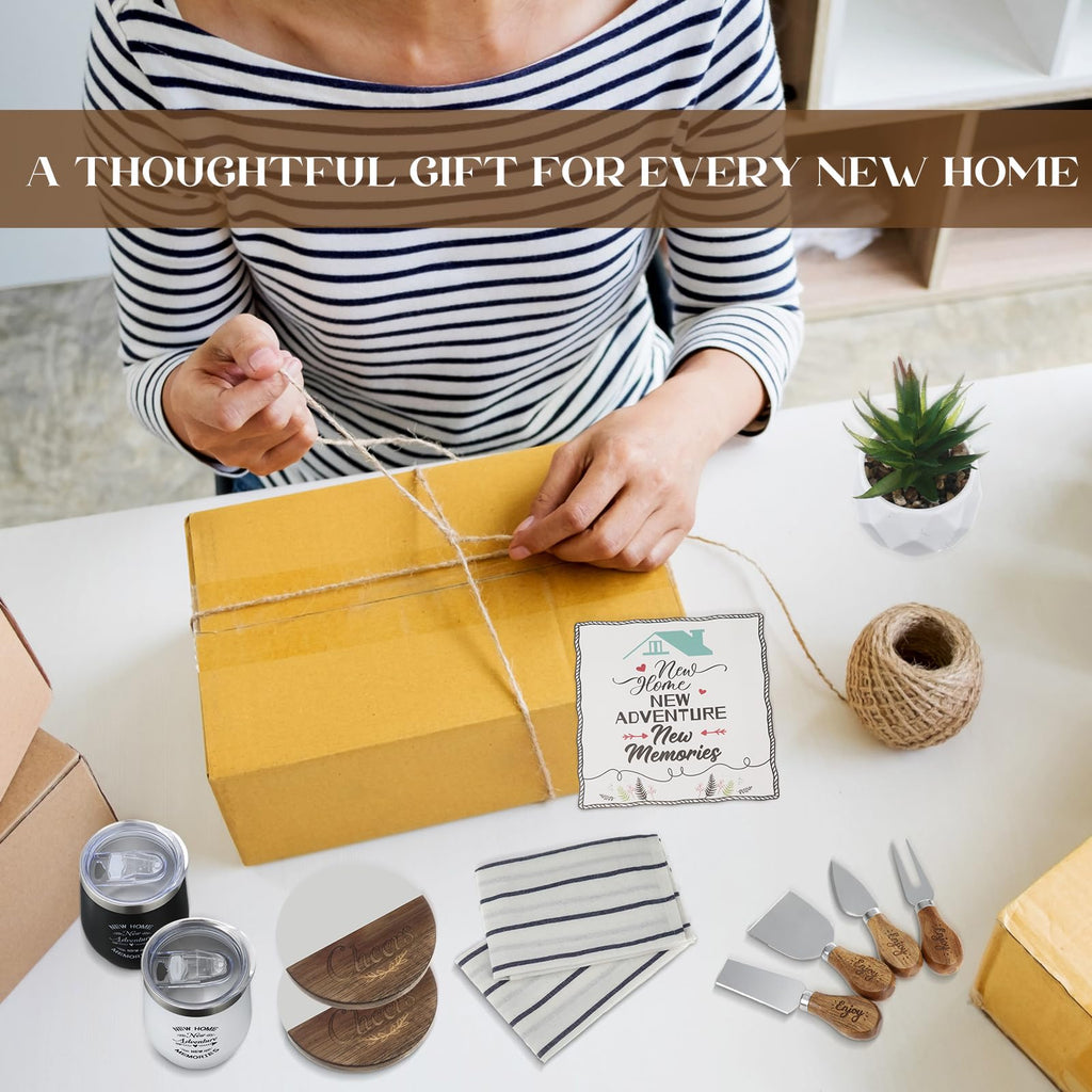 13 Pcs Housewarming Gifts New Home - Housewarming Gift Set for Couple, Warming New Home Basket Idea Gift for Women