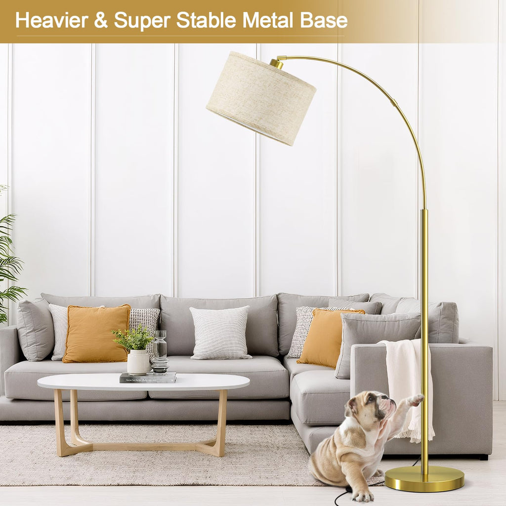 Arc Floor Lamp, 71" Tall Standing Lamp with On/Off Foot Switch