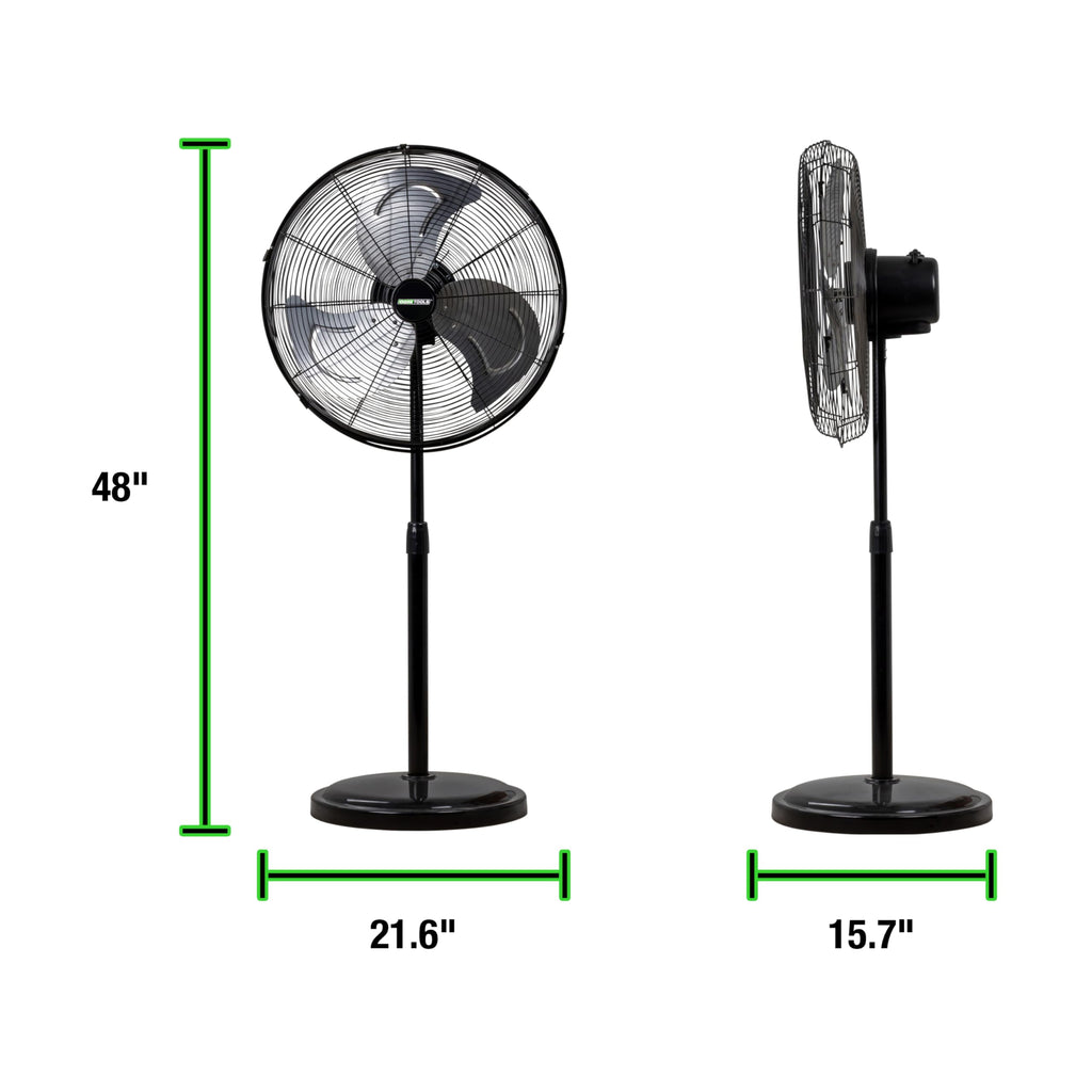Adjustable 20 Inch Oscillating Pedestal Fan 3,320 CFM