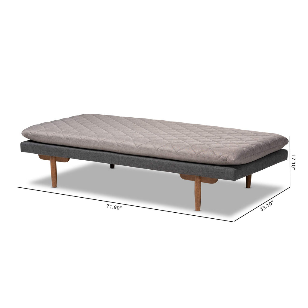 Daybed, Single, Grey/Walnut