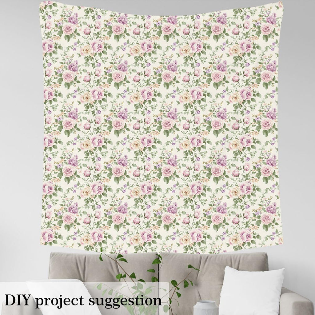 Vintage Floral Fabric By the Yard for Women Teen Girls