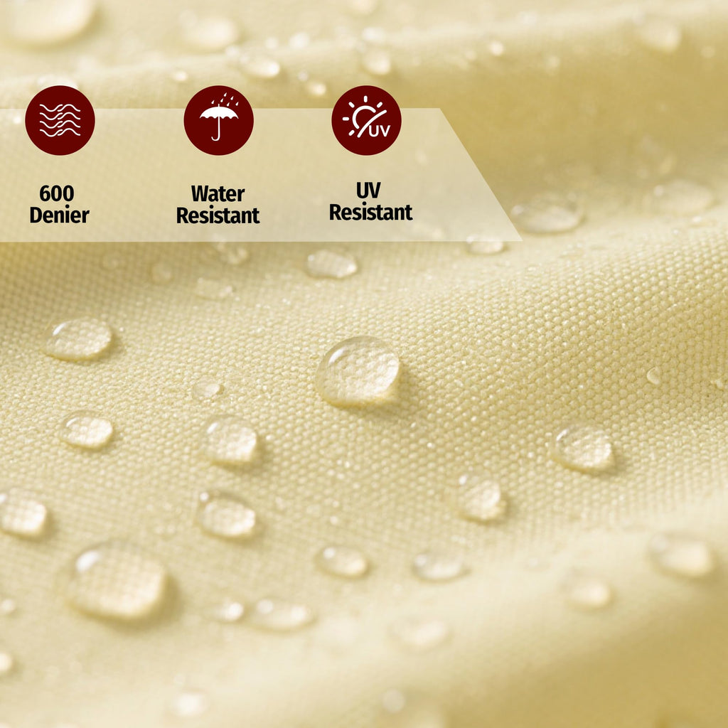 Fabric by The Yard, 58" W 600D Upholstery Polyester Material, Indoor Outdoor Water Resistant Fabric for Chair