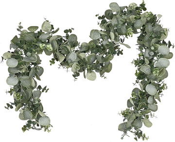 Packs 6FT Artificial Eucalyptus Garland Faux Greenery Garland - Set of 2