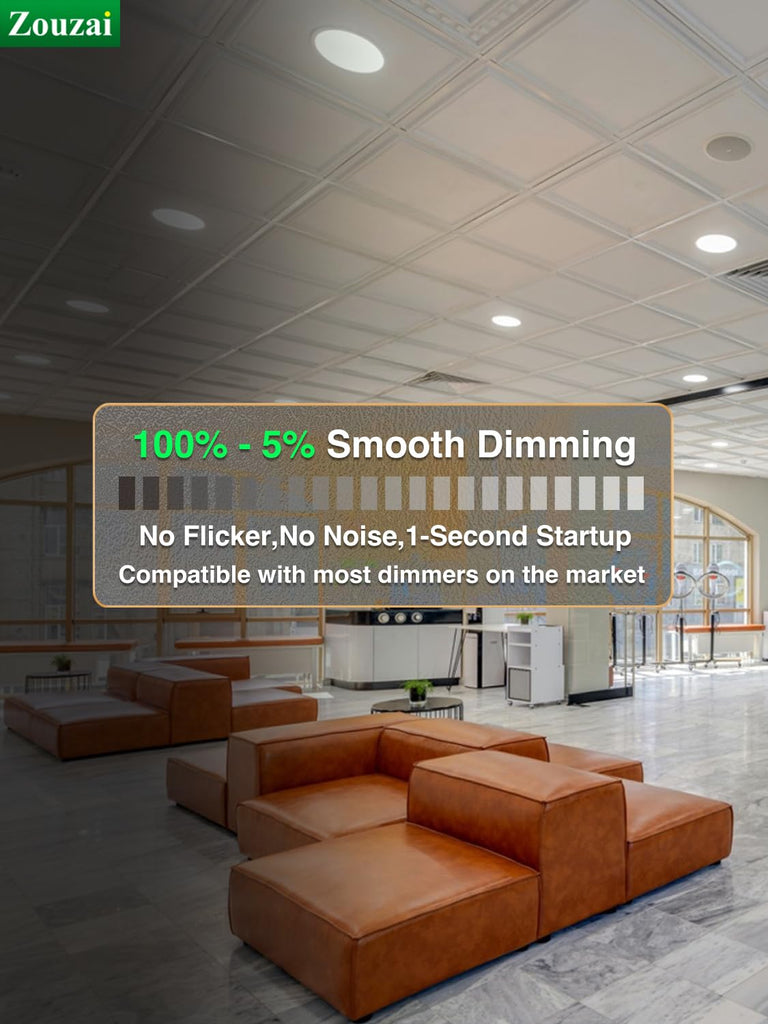 8 Inch LED Recessed Ceiling Light, 5CCT, Dimmable