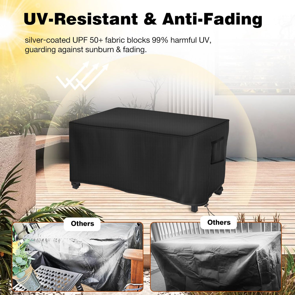 Rectangular Fire Pit Cover Propane Fire Table Cover 42x24x24 inch