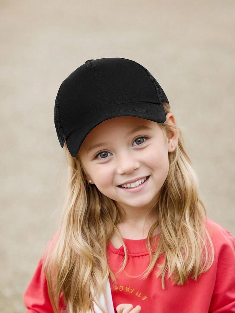 Kids Baseball Hat, Adjustable Cotton Cap