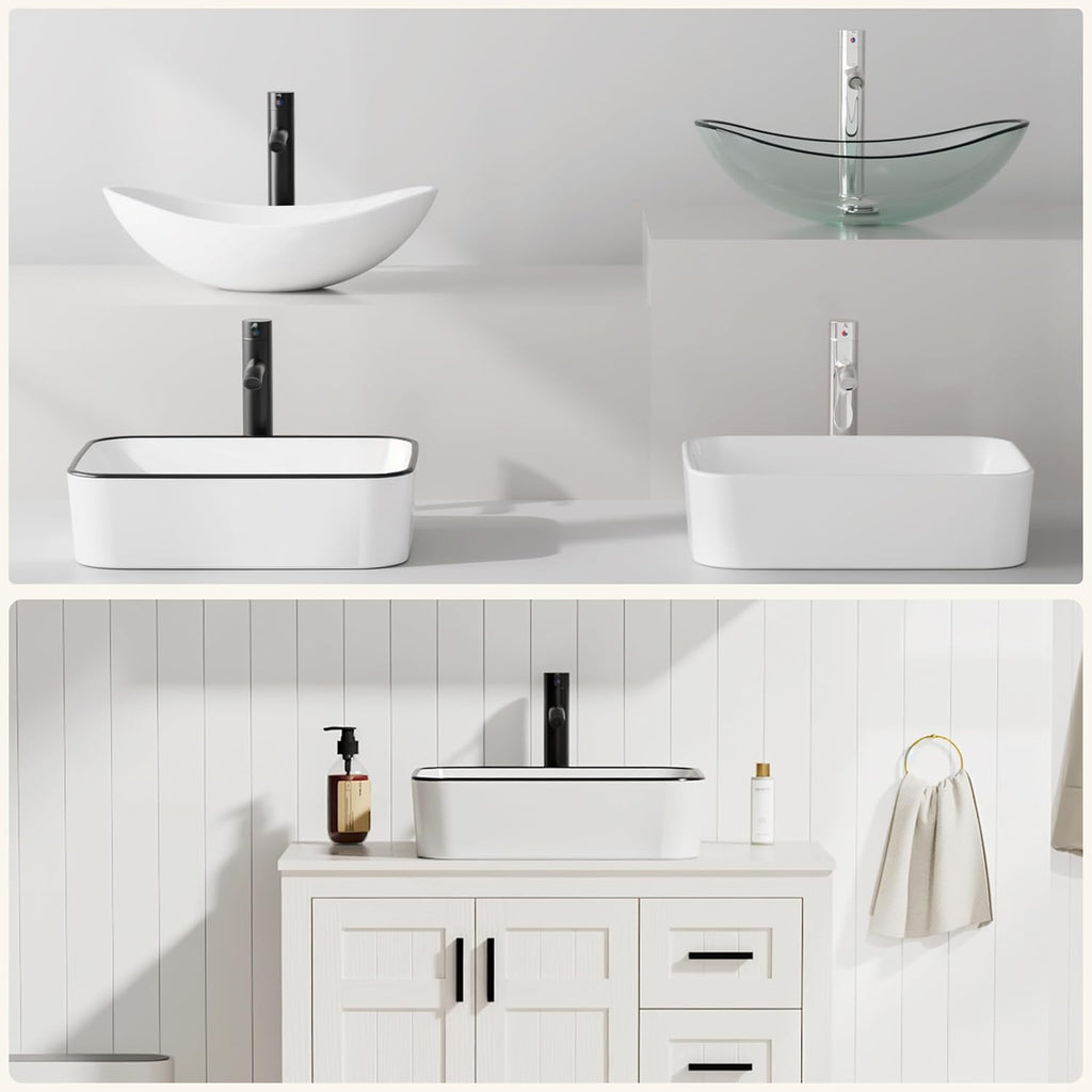 36" Modern Freestanding Bathroom Vanity with Sink - Grooved Cabinet with Soft-Close Doors & Drawers