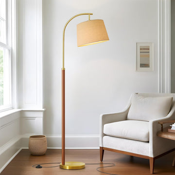 Real Wood Floor Lamps Bedroom 62.5" Mid Century Modern Lamp