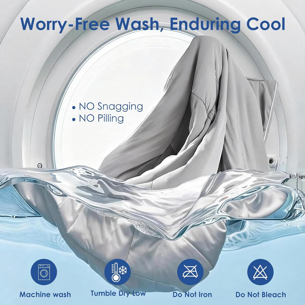 Summer Cooling Comforter Queen Size, Ultra Cooling Blankets for Hot Sleeper | Q-Max 0.55 Lightweight Below Zero
