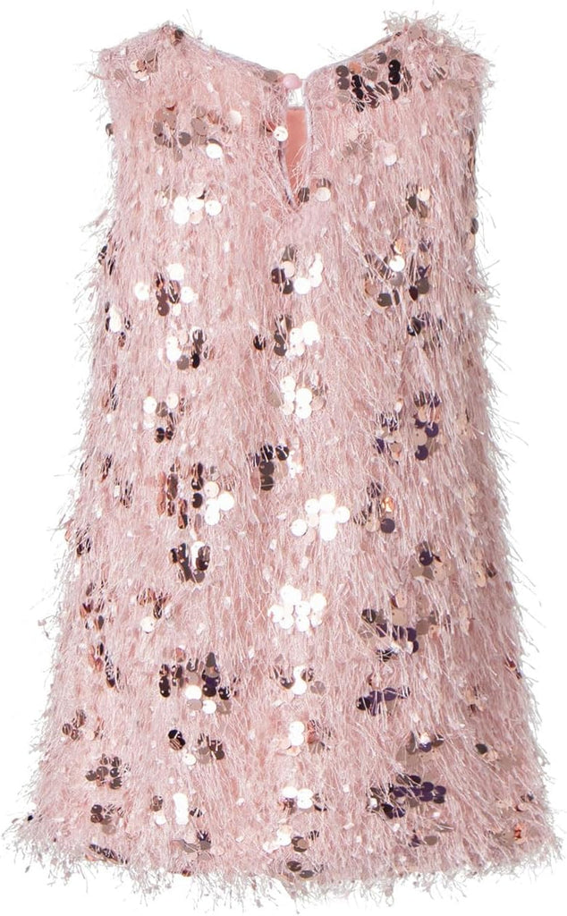 Girls Sequin Dress Sparkly Sleeveless Party Glitter Formal Dresses