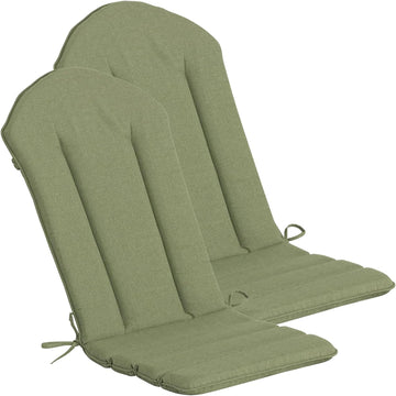 50"x20" Adirondack Chair Cushion Set of 2, Water-Resistant Fade Resistant High Back Outdoor Rocking Chair Cushion