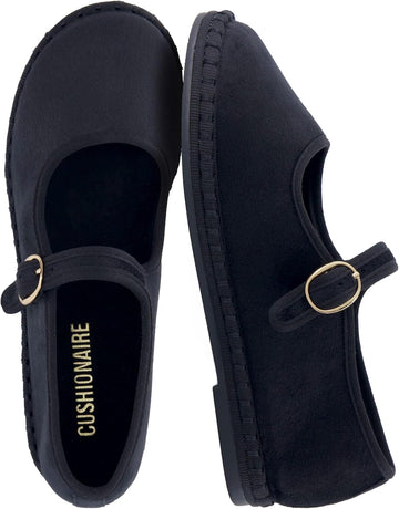 Missy Kids Mary Jane Flats School Shoes for Girls with Adjustable Buckle