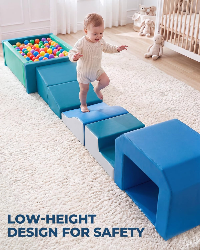 Baby Foam Climbing Blocks with Ball Pit for Toddler