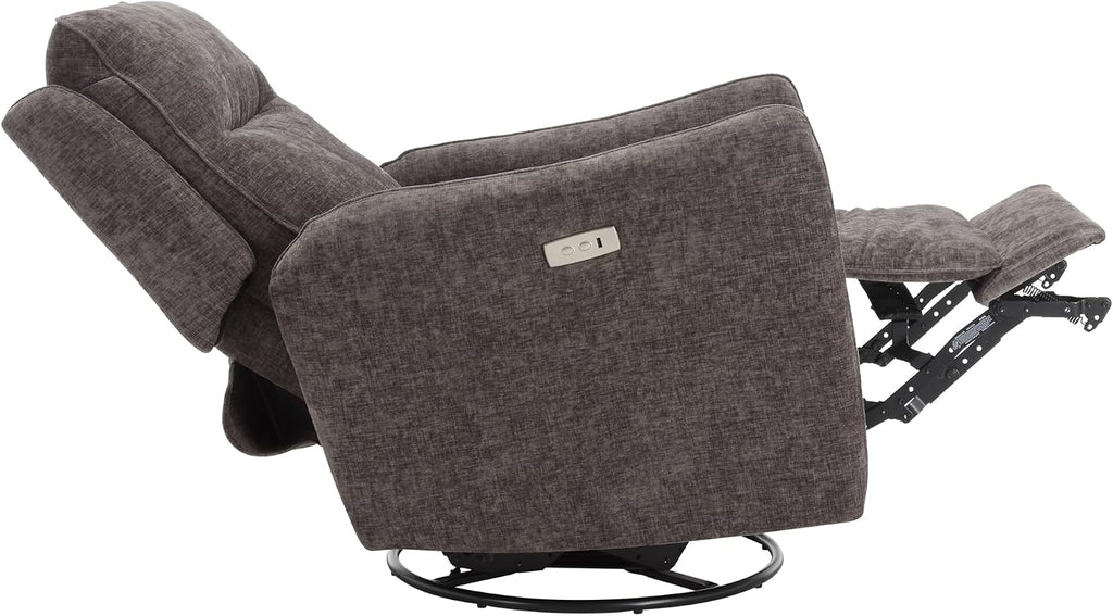Power Recliner Chairs,270 Swivel Recliner Chair with Upholstered,Nursery Rocker Glider Recliner ,Chenille Velvet in