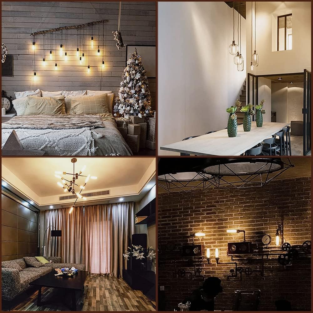 T10 Led Bulb,Dimmable 6W Led Tubular Bulbs, Soft White 3000K, 60 Watt Incandescent Bulb Equivalent, 3000K Soft White