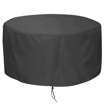 Fire Pit Cover 44 inch, Fits 41-44 inch Firepit, Round, Black