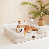 Orthopedic Dog Beds for Extra Large Dogs, Waterproof Memory Foam XL Pet Bed with Sides