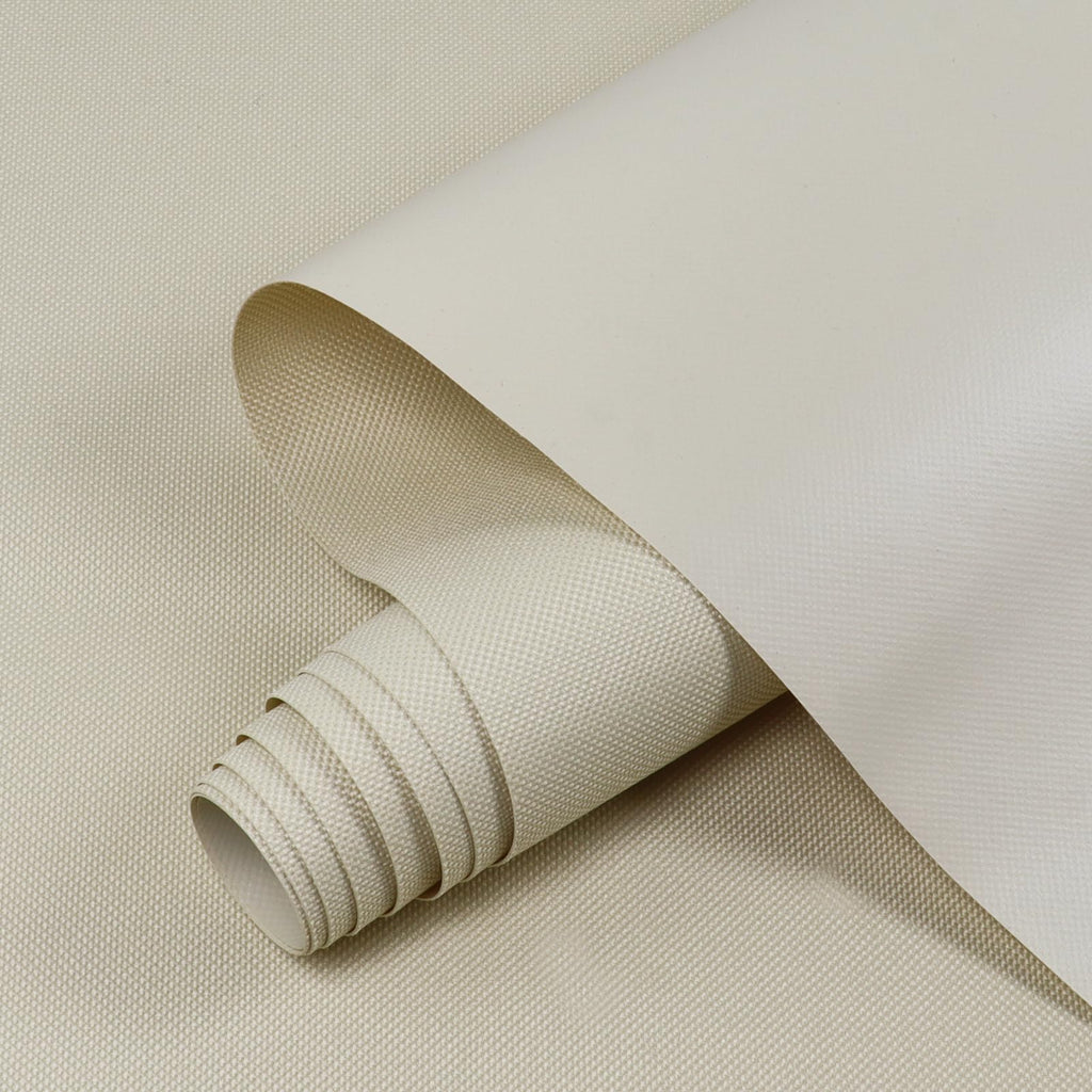 Marine Waterproof Canvas Fabric 600D PVC Backing 60"×360" Ivory