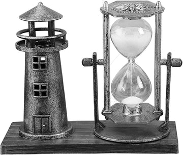 Lighthouse Statue Hourglass Timer Vintage Home Decor Bedroom Centerpieces Table Decoration Book Shelf TV Cabinet Desk