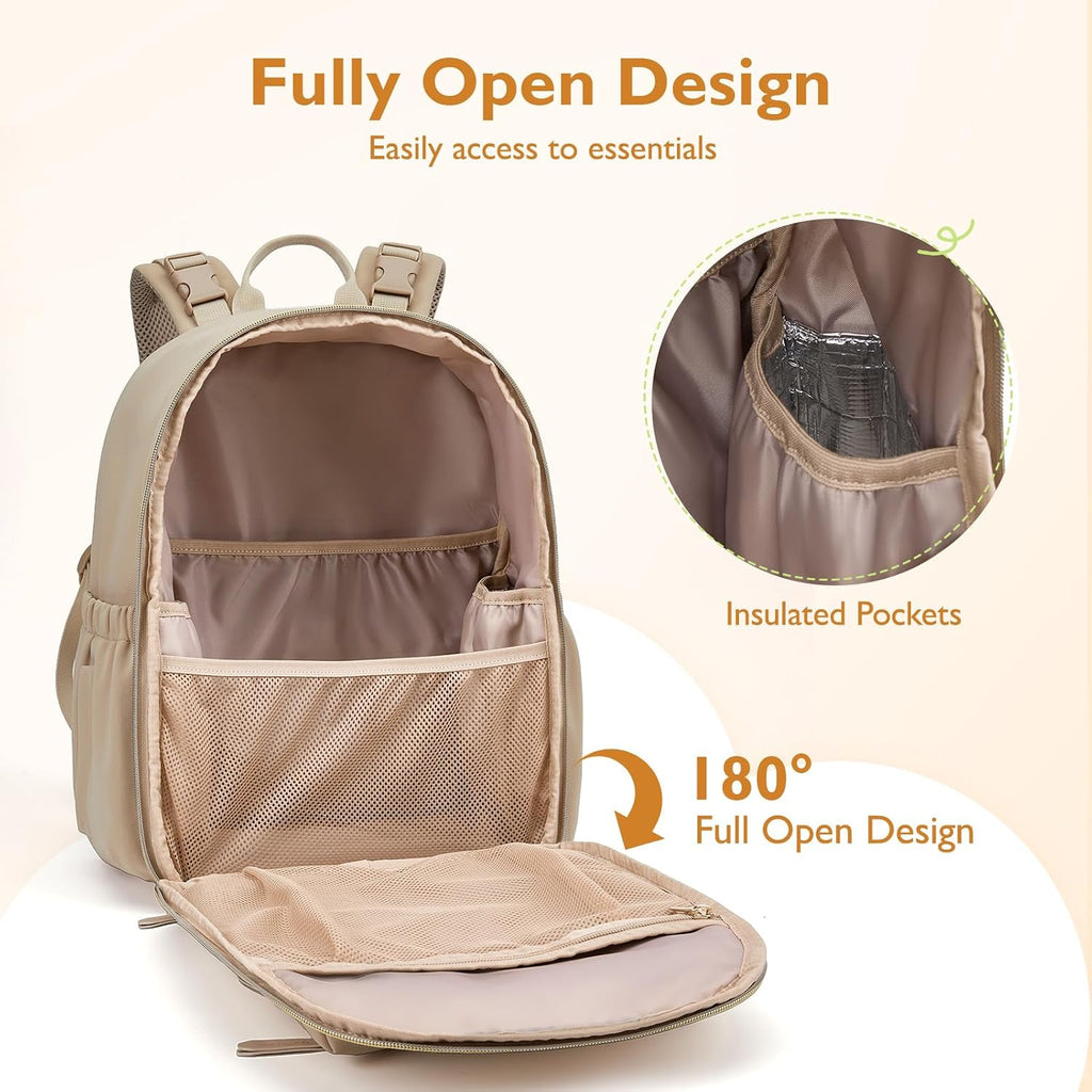 Diaper Bag Backpack, Neoprene Mini Travel Bag for Newborn