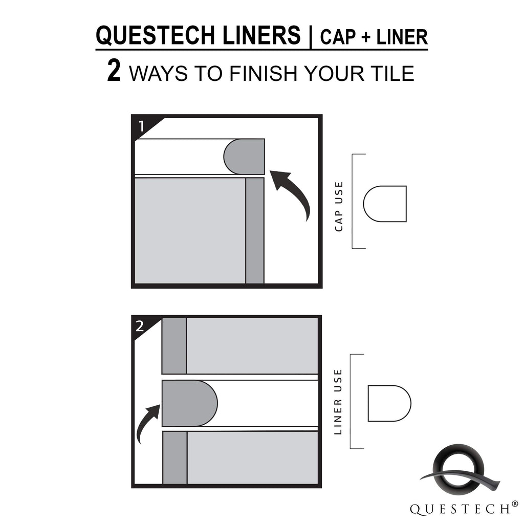 Bright White Soho Bullnose 3/4 X 12 inch Liner Trim 12 Pieces | Molding Tile Bathroom Ceramic Tile Finishing (12