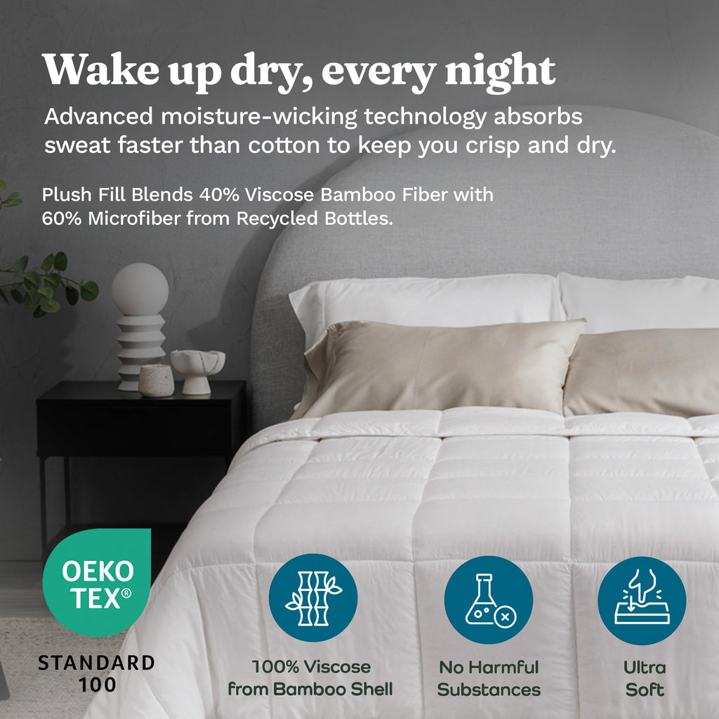 Bamboo Comforter - Duvet Insert, 62"x90"