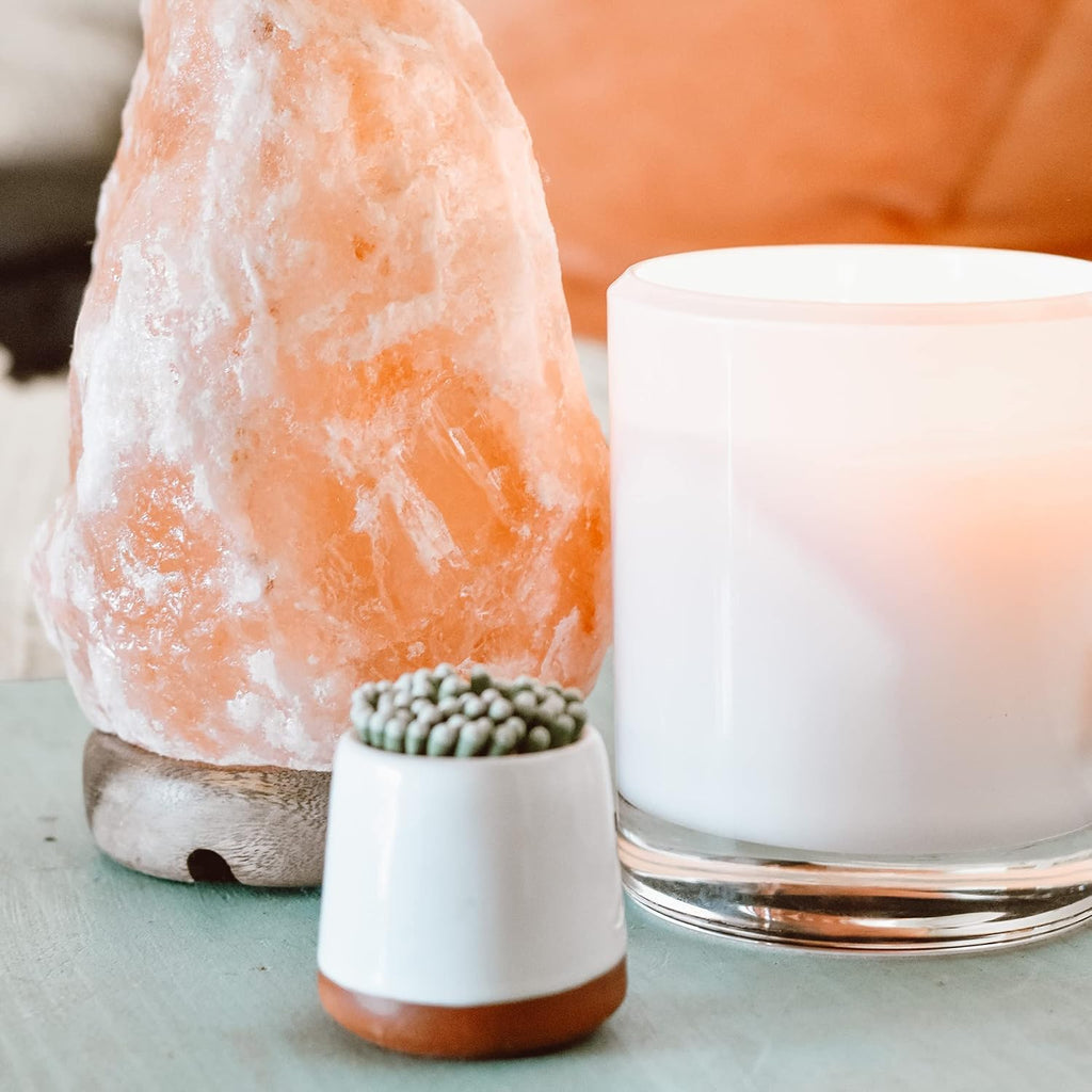 Match Striker Holder - Terracotta Stone Match Cloche - Bathroom Matches, 3.5 x 3.5 x 3.5