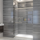 Showers 46.5 in.- 48 in. W x 72 in. H, Semi-Frameless 2 Bypass Sliding Shower Doors