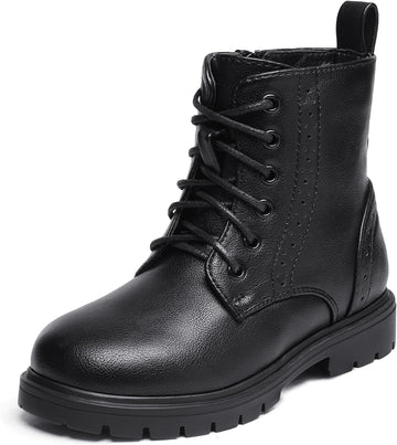 Girls Ankle Combat Boots Boys Kid Shoes