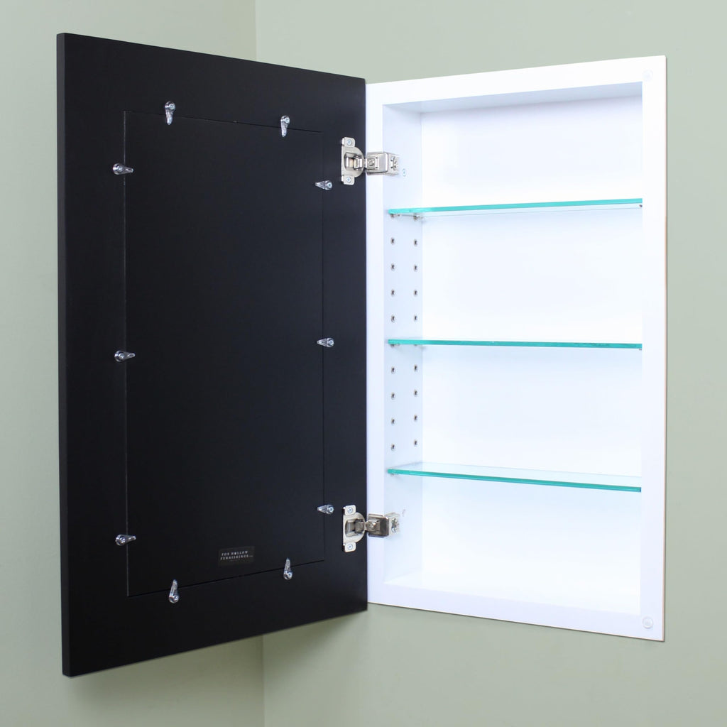14x24 Concealed Picture Frame Medicine Cabinet Without Mirror, Recessed in The Wall, Made in North America, Real