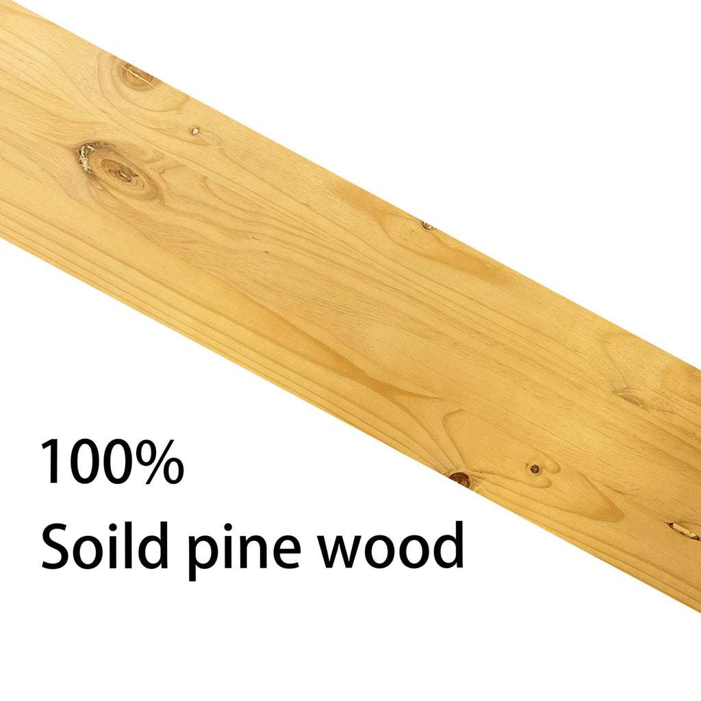 Industrial Pipe Wall Shelves - 36" Rustic Natural Oak Solid Wood Shelf, 9.85" Deep Industrial Pipe Floating Shelving