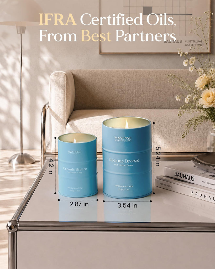 Oceanic Breeze Scented Soy Candles, 11.3oz