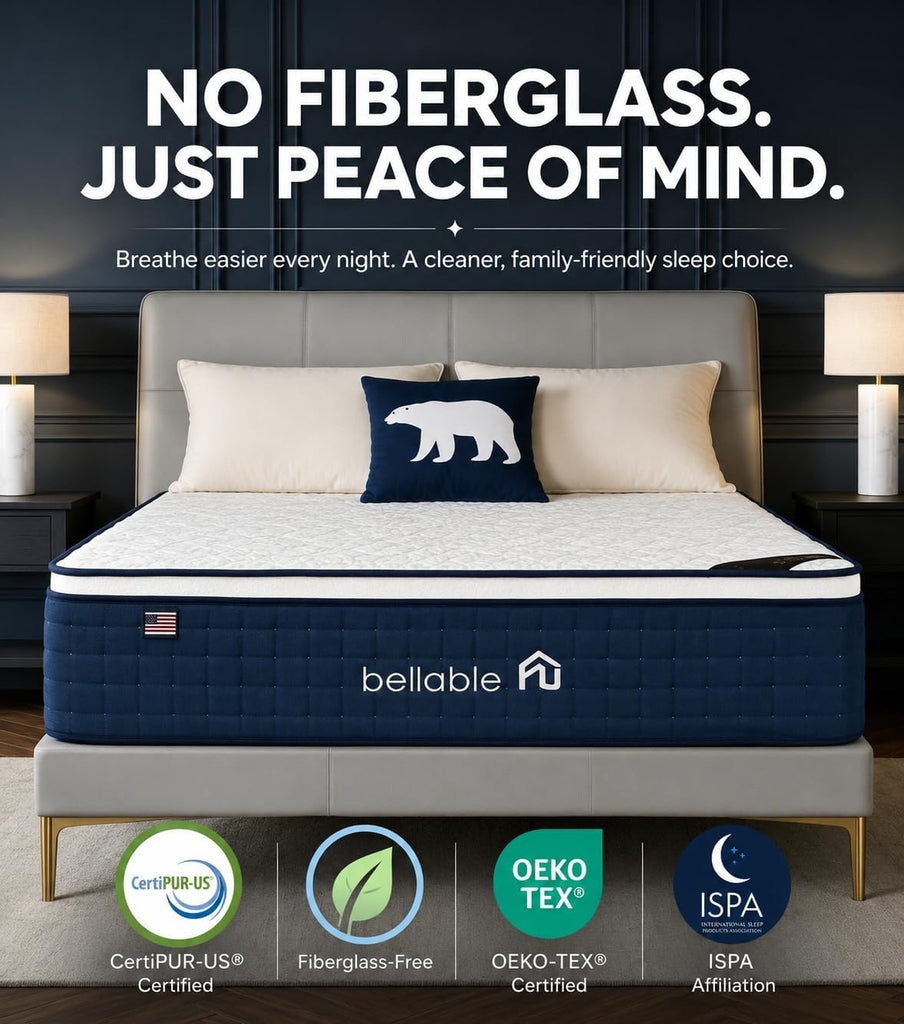 California King Mattress 14 Inch, Cal King Hybrid Mattress in a Box, Medium Firm Mattress with Cooling Gel Memory