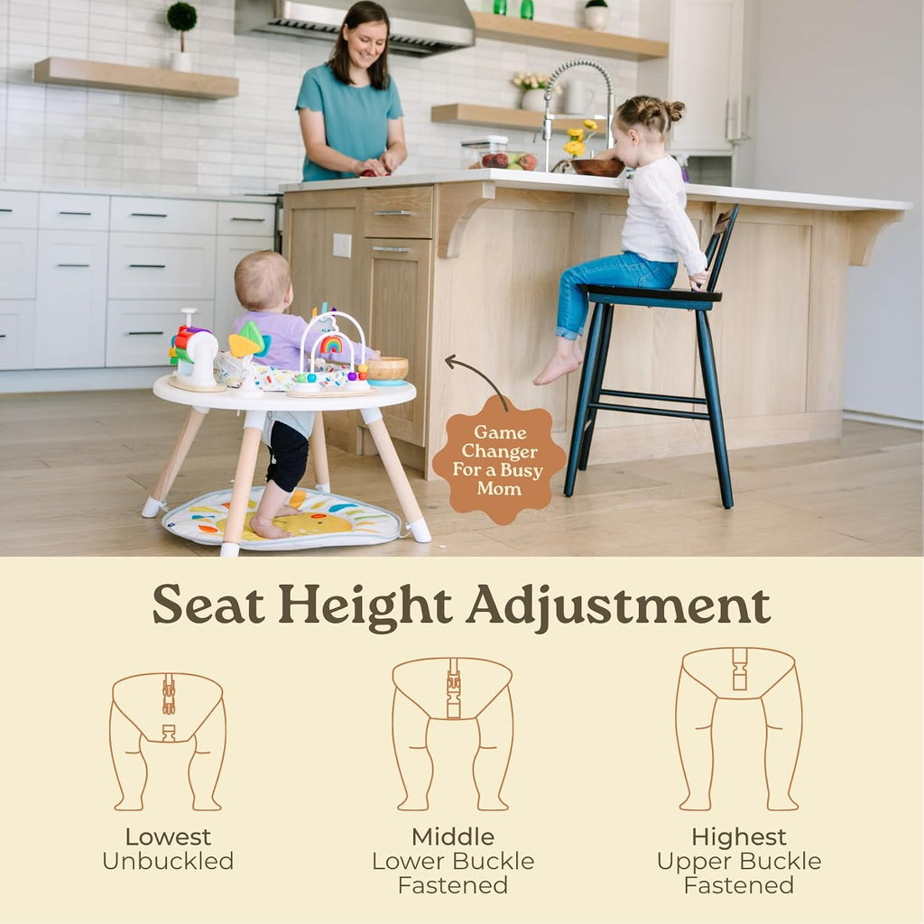 Acorn, in-1 Baby Activity Center | Montessori-Inspired Design | 8 Interactive Toys | Tummy Time, Exersaucer &