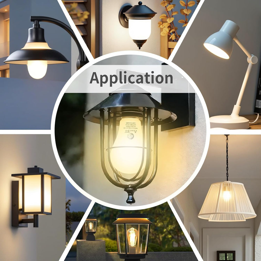 Dusk to Dawn Light Bulbs 5 Pack, A19 LED Sensor Bulbs, 3000K Warm White