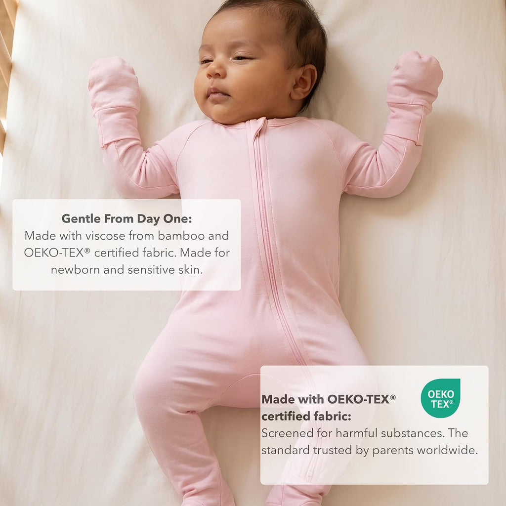 Viscose from Bamboo Baby Footie Pajamas, Way Zipper